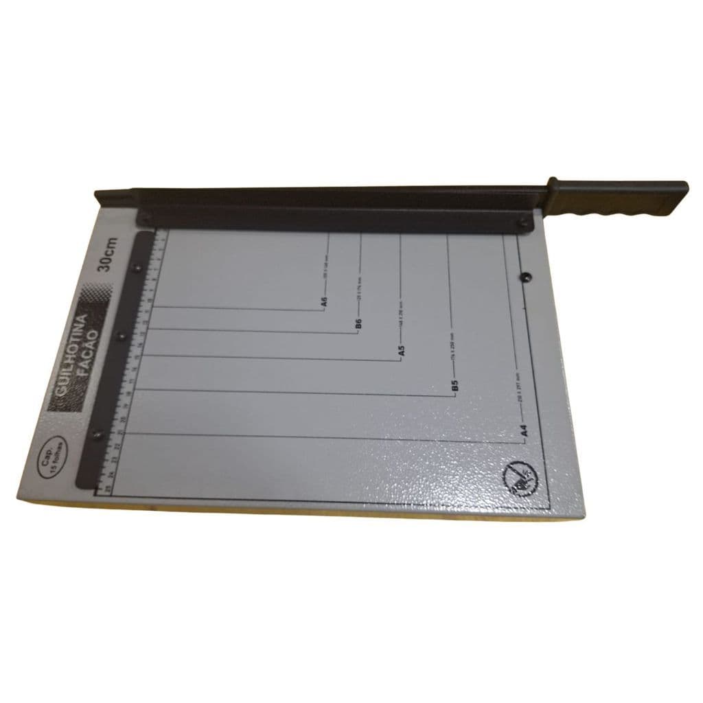 Guilhotina Facão Aço 30cm P/ Papel A4 - Lassane