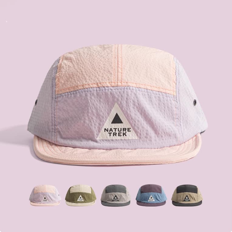 Boné Feminino Five Panel Aba Curta Estampa Fashion Malha Nylon Americano Streetwear Praia Masculino Chapéu