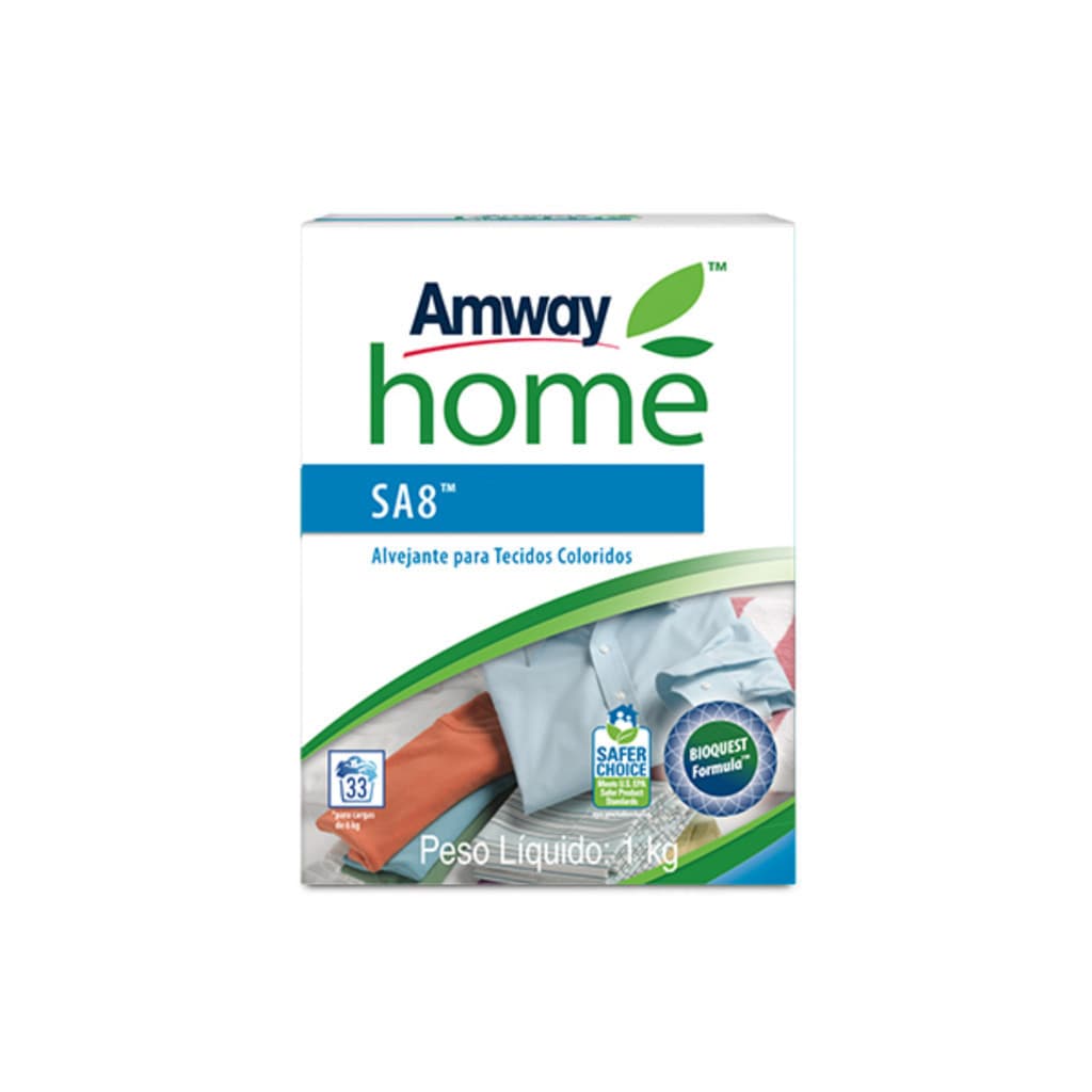 Sa8 Alvejante Para Tecidos Brancos e Coloridos 1kg Amway