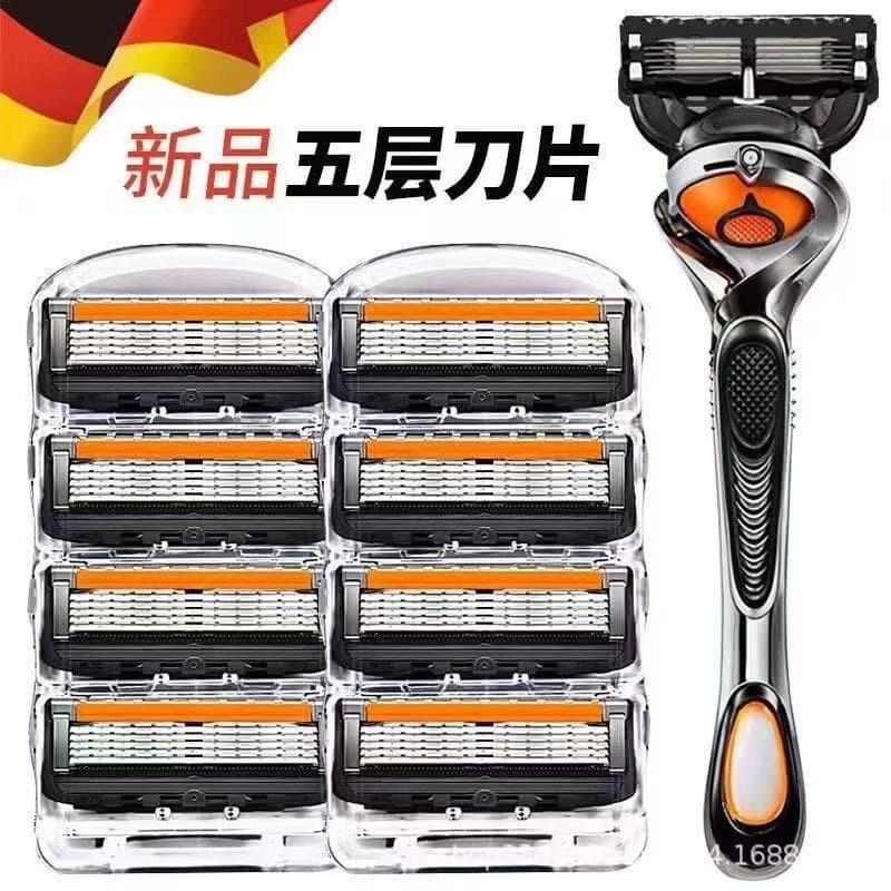 2025 novo estilo de cinco camadas Manual doméstico lâmina de barbear Universal tipo lâmina de barbear lâmina masculina