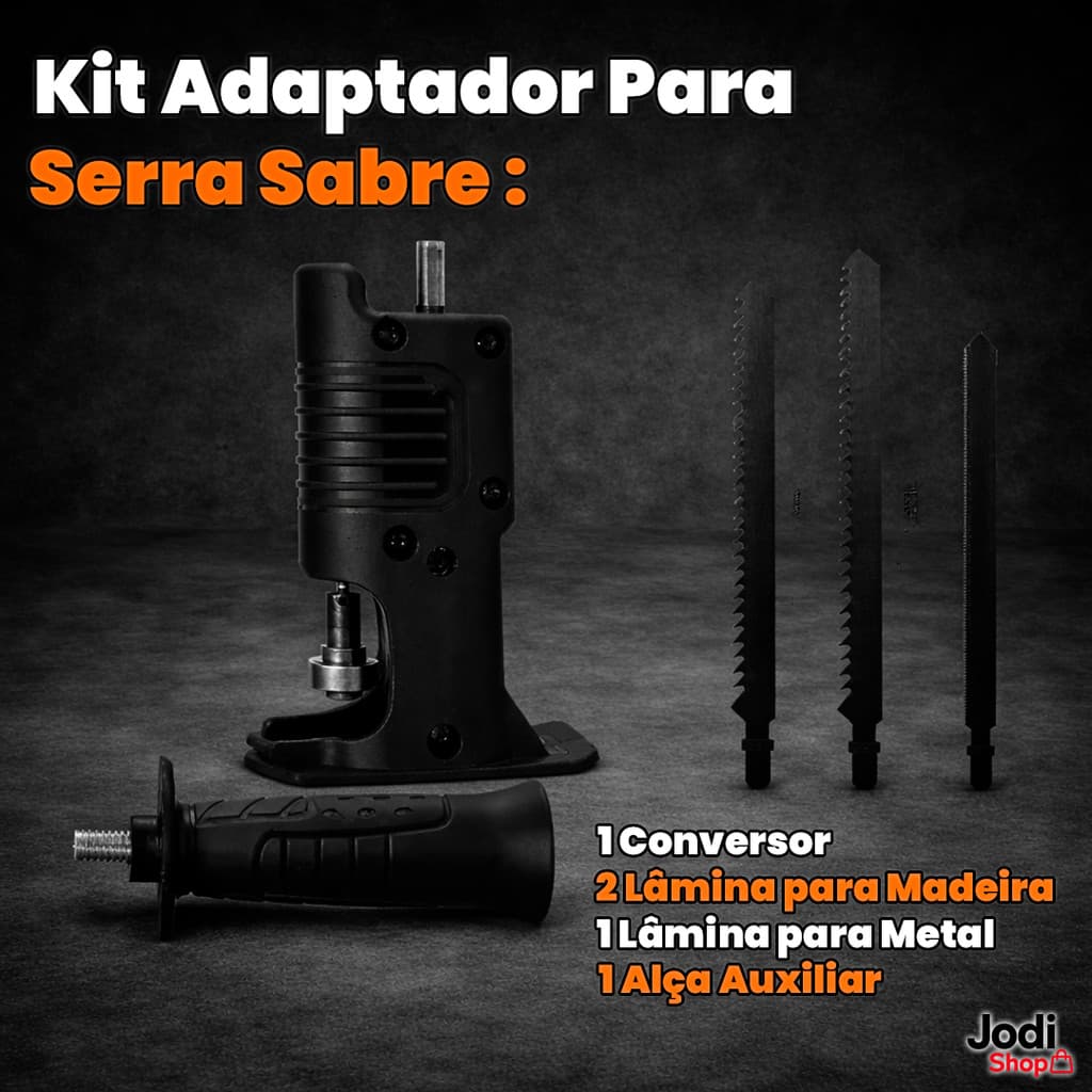 Serra Sabre Tico Tico Para Furadeira Adaptador Parafusadeira Portátil Potente
