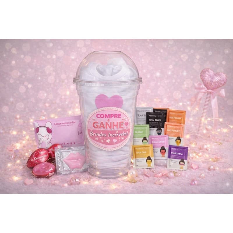 Kit Blusa Escolher A Blusa Plus Size + Copo Presente + Brindes Skincare Casual Moda 2026 Promoção Compre e Ganhe