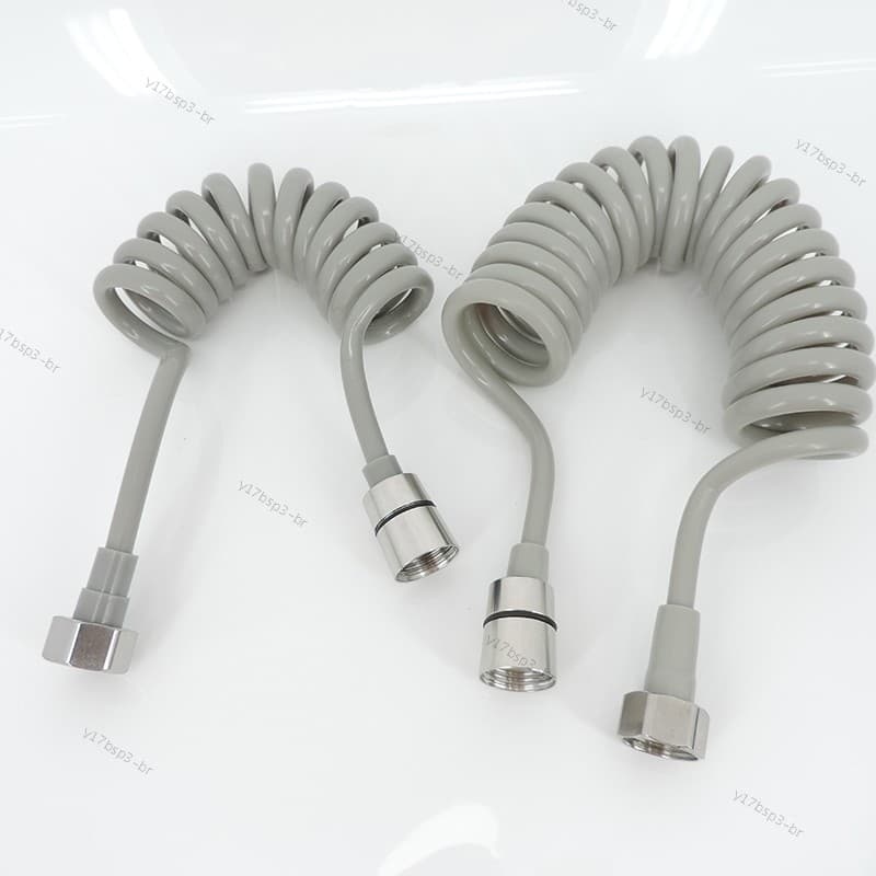 1.5M 2M Flexível Primavera Mangueira De Chuveiro Tubo Água Encanamento Toalete Bidé Pulverizador Telefone Cinza Para Ace