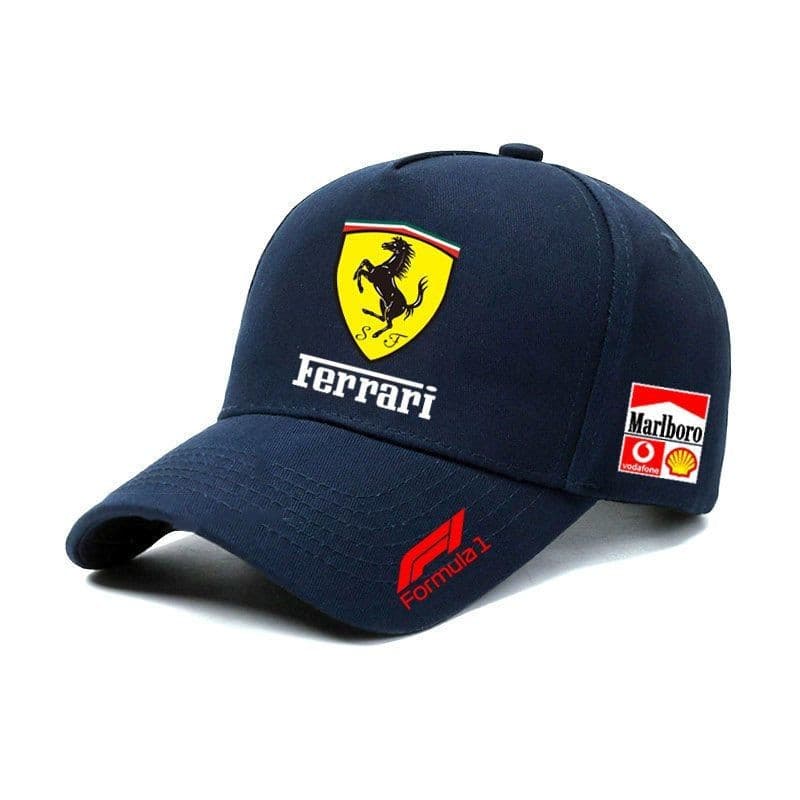 Boné de beisebol da Scuderia Ferrari do Campeonato Mundial de Fórmula 1 da FIA, boné de sol fashion para homens e mulher