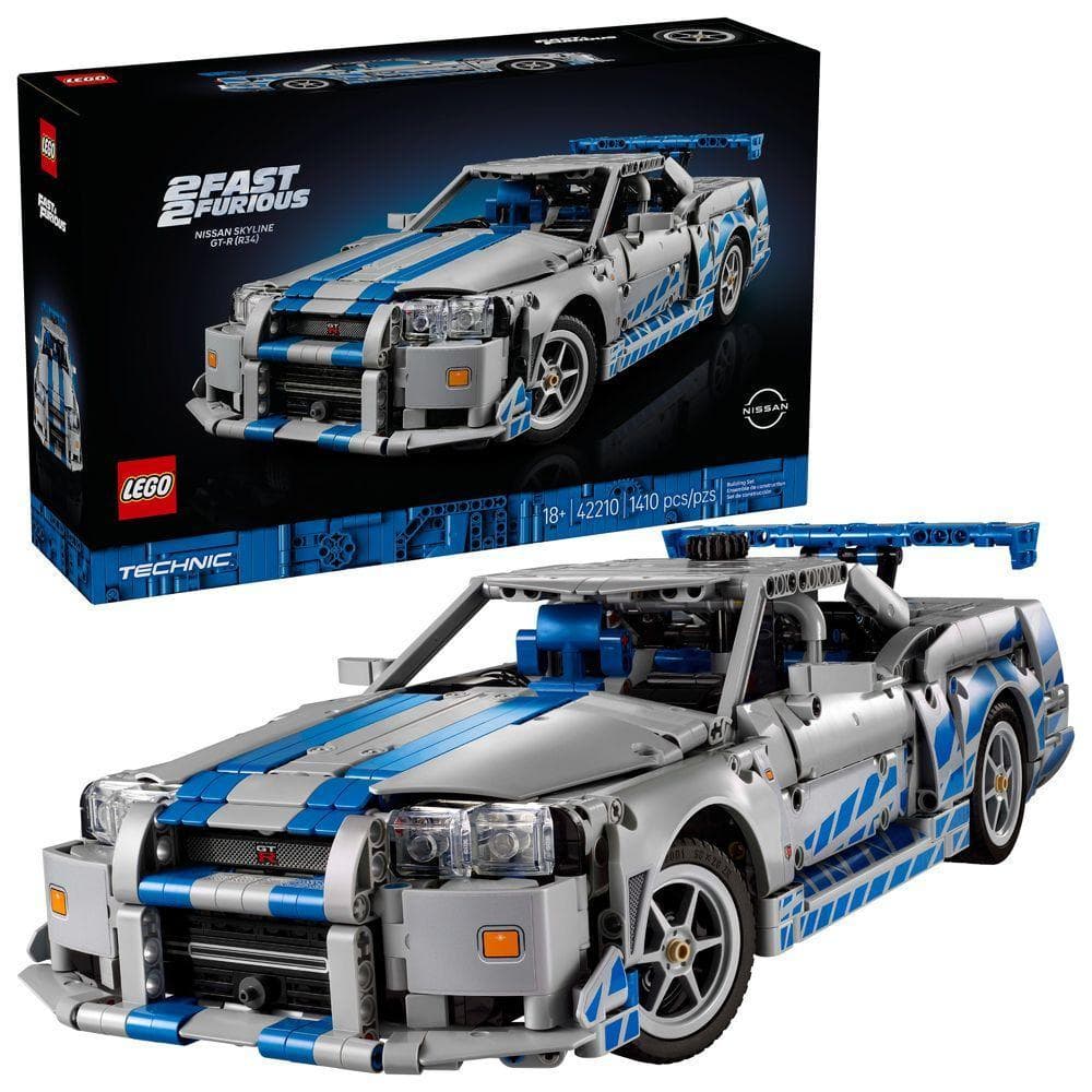 Velozes e Furiosos Nissan Skyline GT-R R34 Lego Techinic 42210