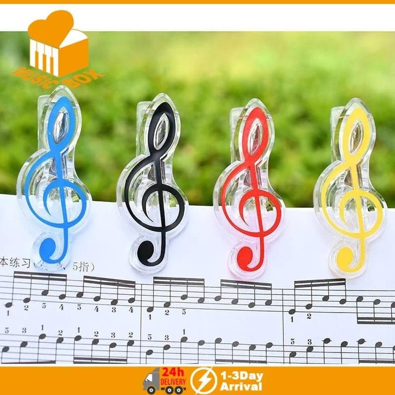 Clipes De Nota Musical Música Clipe De Papel Titular Plástico Livro De Marcadores Papelaria
