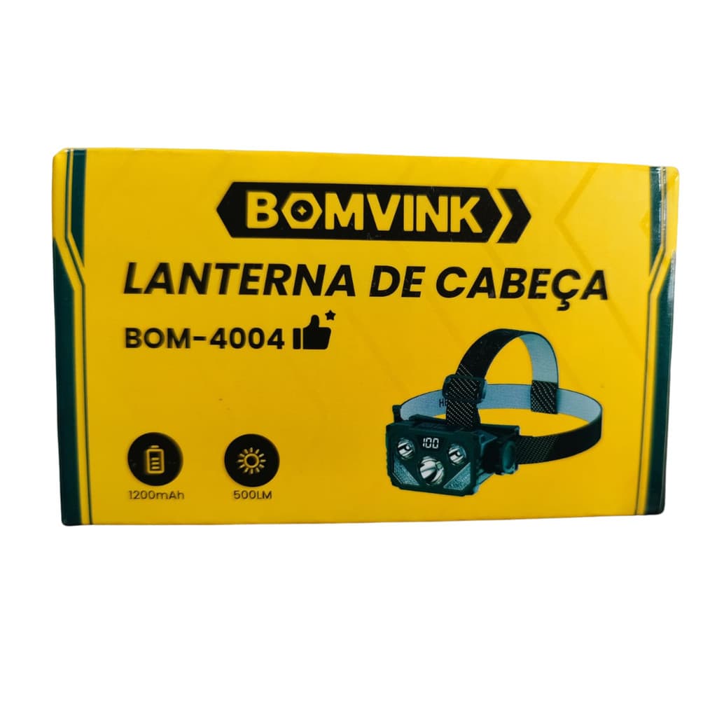 Lanterna De Cabeça Led Triplo Potente 500 Lúmens à Prova Dagua