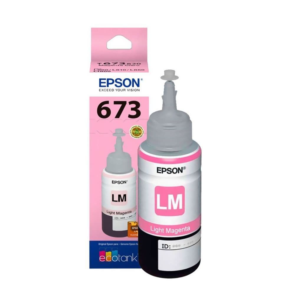 TINTA EPSON T673 T673620 MAGENTA CLARO | L800 L810 L805 L1800 L850 | ORIGINAL 70ML