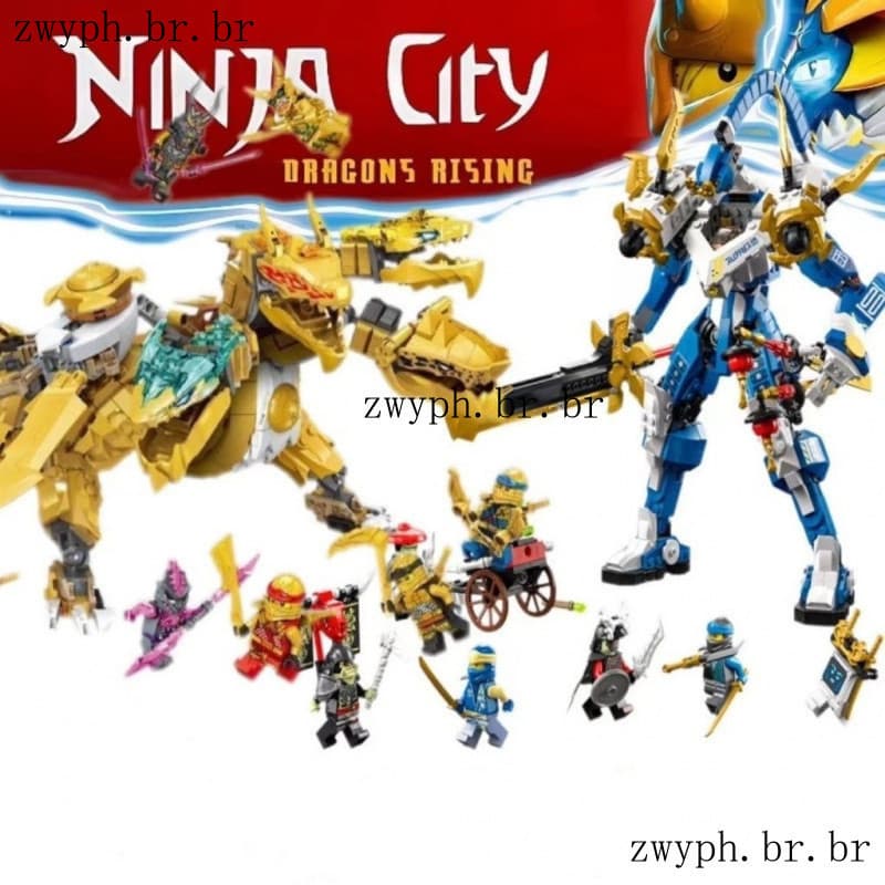 Dragão ninjago; Motocicleta Titan mecha Blocos De Construção De Brinquedos Educativos Infantis material:ABS