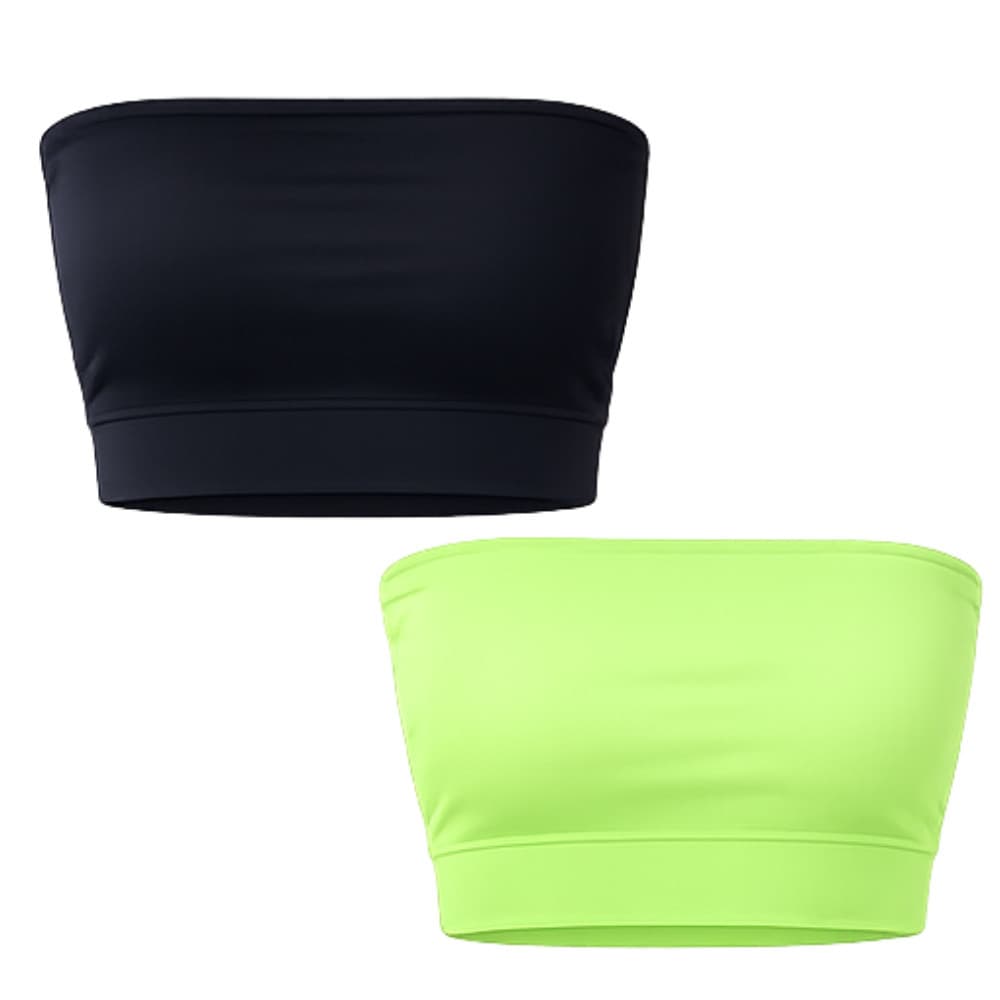 Kit 2 Top Faixa Sem Bojo Feminino Estiloso R Distribuidora
