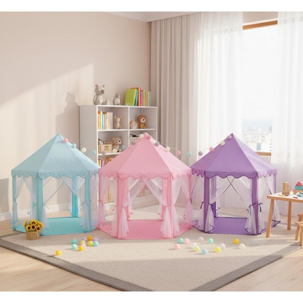 Barraca Tenda Infantil Grande para Menino e Menina Barraca Grande Montavel e Desmontavel 135x140cm - ZP-1719