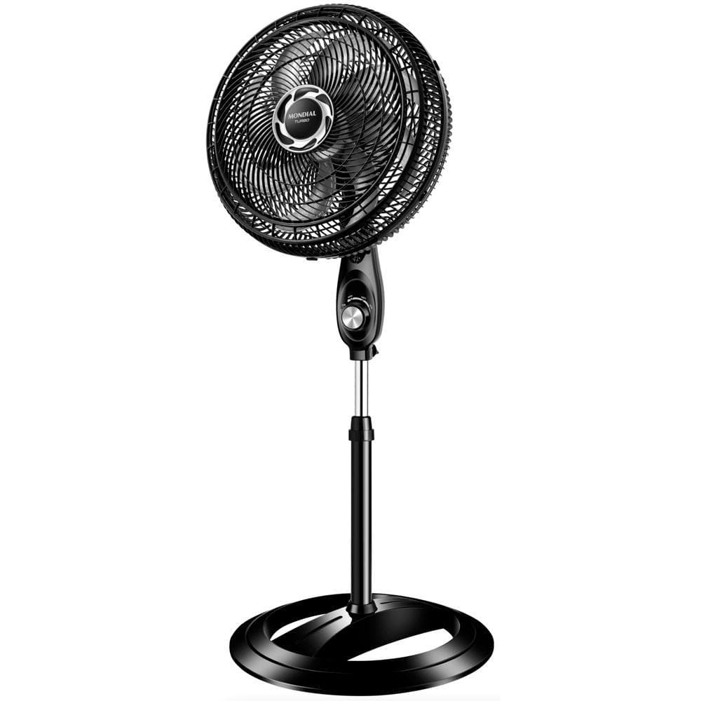 Ventilador de Coluna 40cm Turbo Mondial Preto/Prata 140W NVT-40C-8P-B