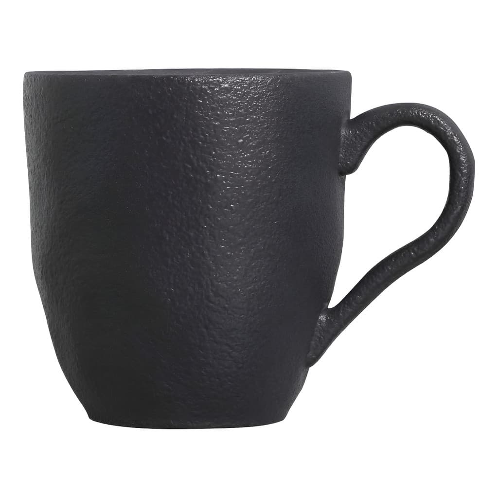 Kit 4 Canecas Preto 273ml Porto Brasil Cerâmica Stoneware Orgânico