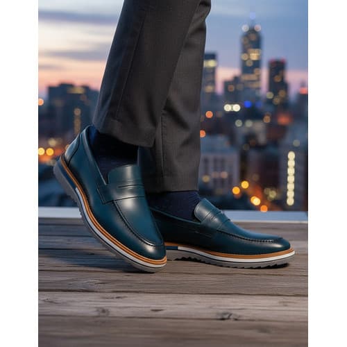 Sapato Masculino Loafer Couro Legítimo Confortável Casual Social Ideal para Trabalho e Uso Diário