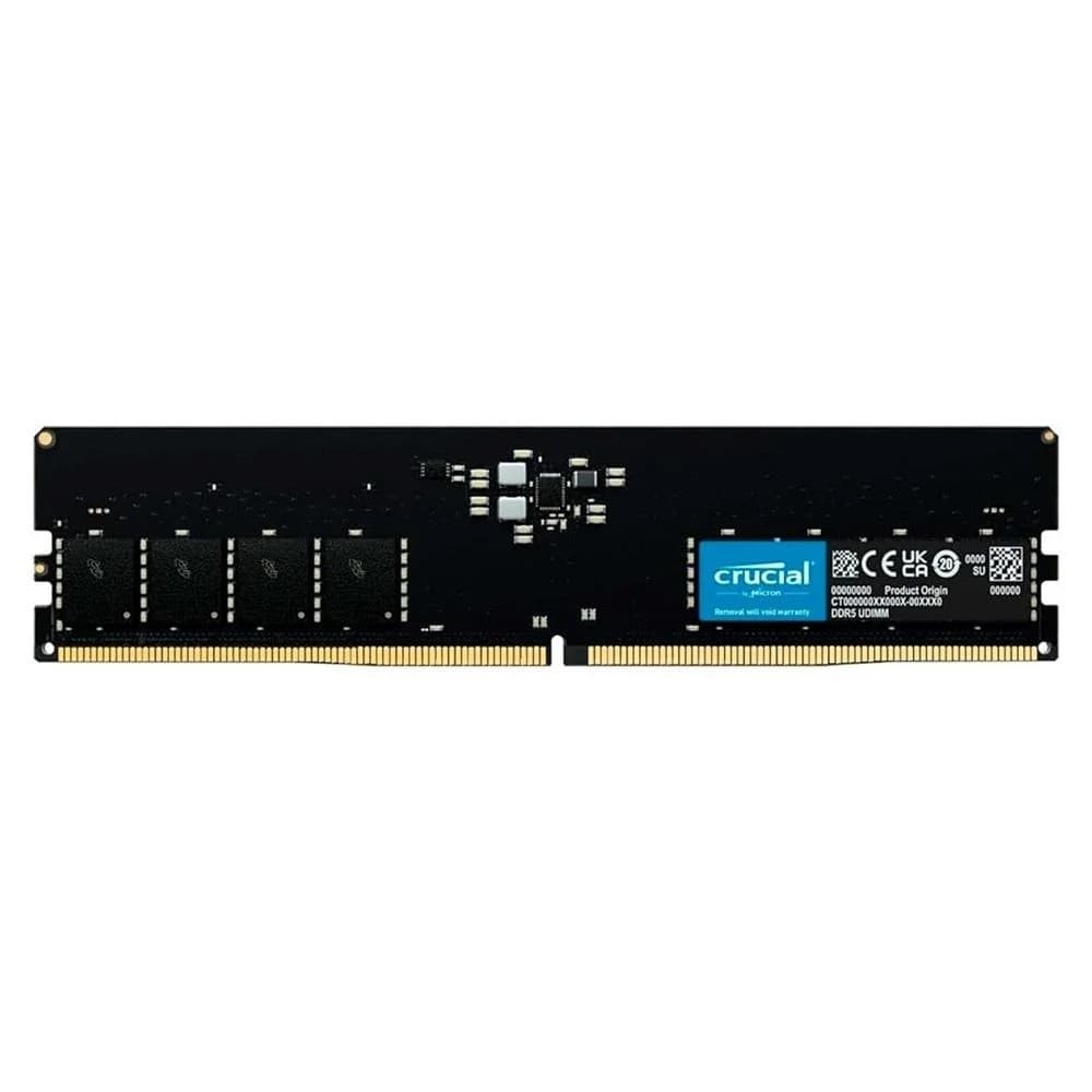 Memória Desktop DDR5 16GB 4800MHz CL40 Crucial