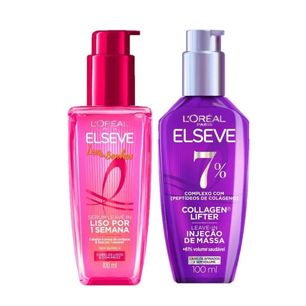 KIT ELSEVE SÉRUM COLÁGENO LIFTER + SÉRUM LISO - 2 ITENS