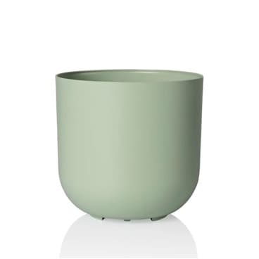 Cachepo DUE N3 Pote 15 Raiz Cor 16x15cm p/ Plantas e Flores - Cor Verde Sage
