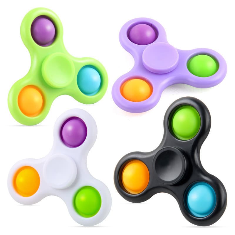 Pronto estoque Spinner de dedo Fingertip Spinner Roedor Pioneer Descompressão Bolha de três dedos Música S
