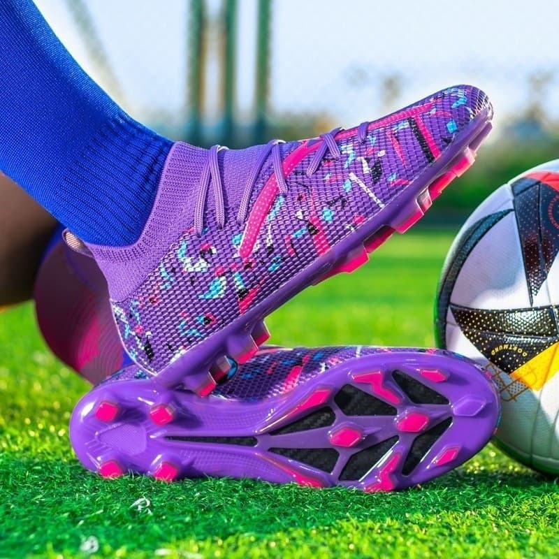2024 Novas Botas De Futebol Confortáveis De Campo FG/TF Para Crianças Treinamento Calçados Esportivos Adultos 398