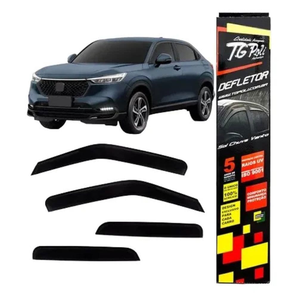 Calha De Chuva Adesiva Tg Poli Honda New Hr-v 2022-2026