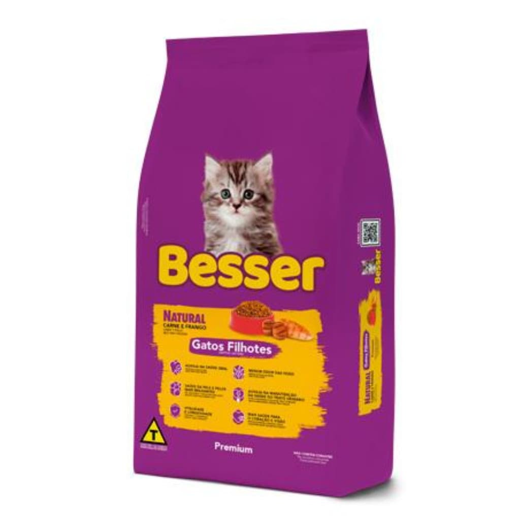 Ração Para Gatos Filhote Besser Carne e Frango 10  kg