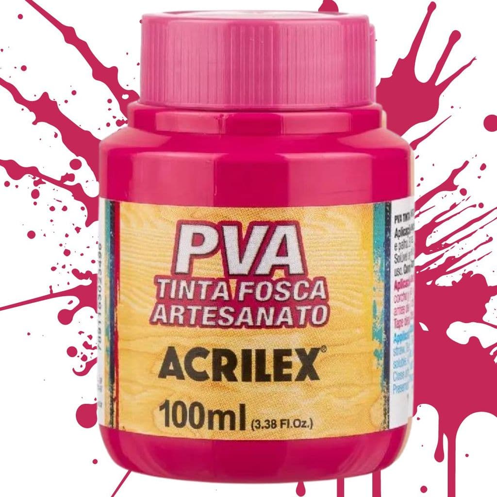 Tinta PVA 100ml 542 - Rosa Escuro