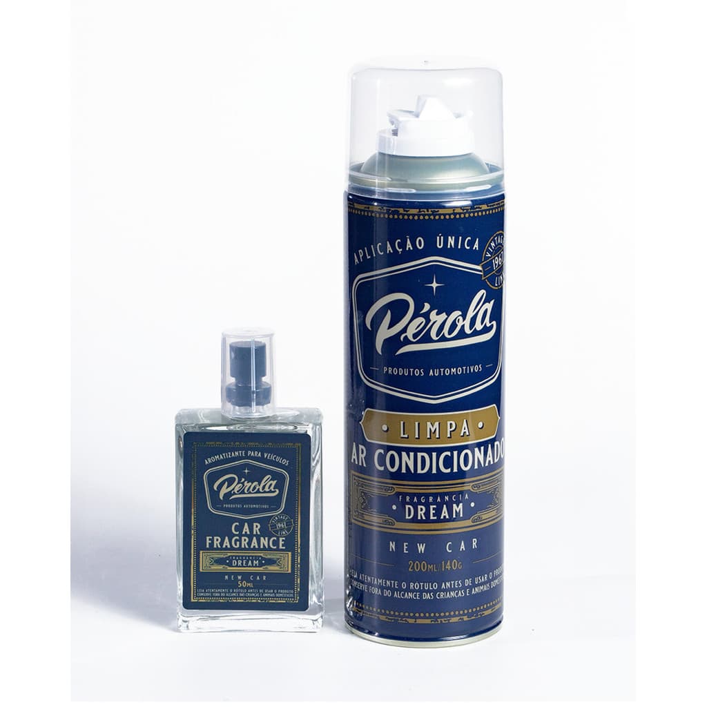 Kit Aromatizante Automotivo Dream + Limpa Ar Condicionado