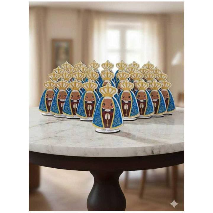 Kit 10 Unidades Nossa Senhora Aparecida - Lembrancinha Católica em MDF