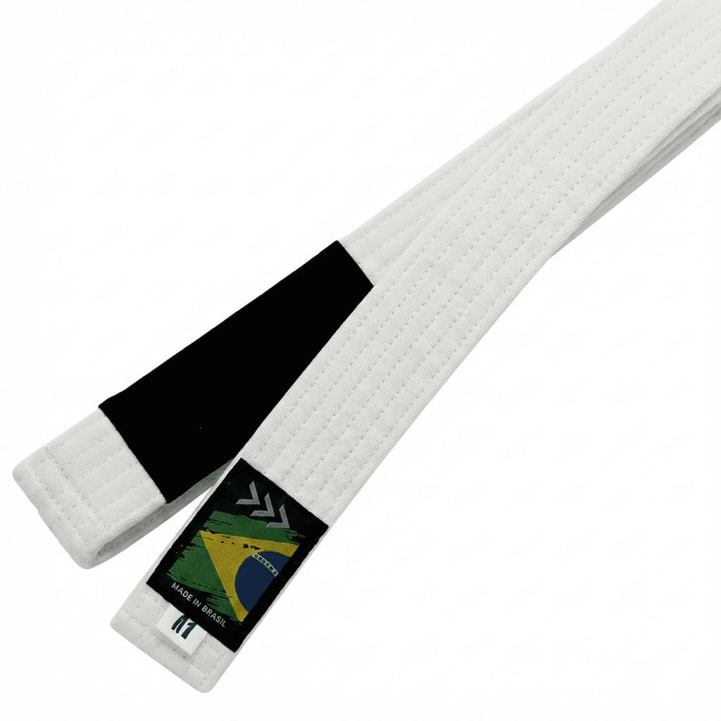 Faixa Jiu Jitsu Sequência 100% Algodão Reforço EVA 6 Costuras Alta Durabilidade