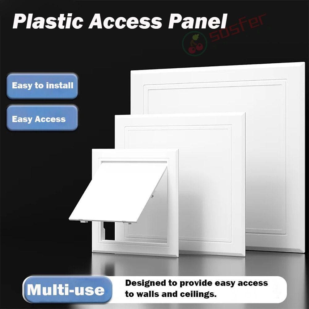 Porta Do Painel De Acesso SOSFER , Placa De Cobertura De Aba De Abertura De Plástico Branco , Portas De Parede Removívei