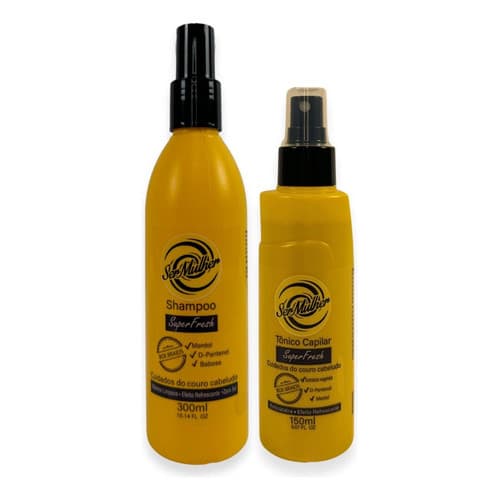 Kit Shampoo E Tônico Para Manutenção E Tratamento De Tranças, Apliques e Cabelos Orgânicos