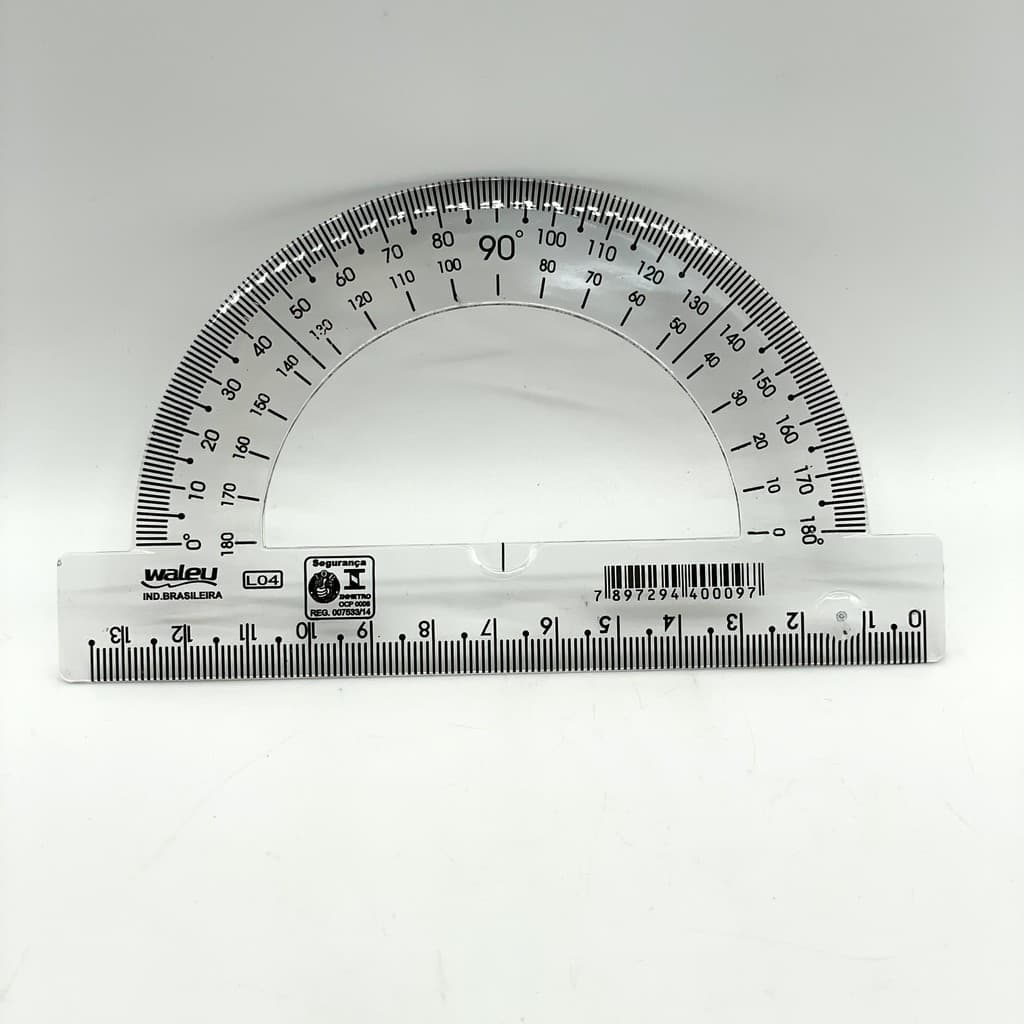 Transferidor 180° C/ 10 Un. New Line Cristal – Waleu