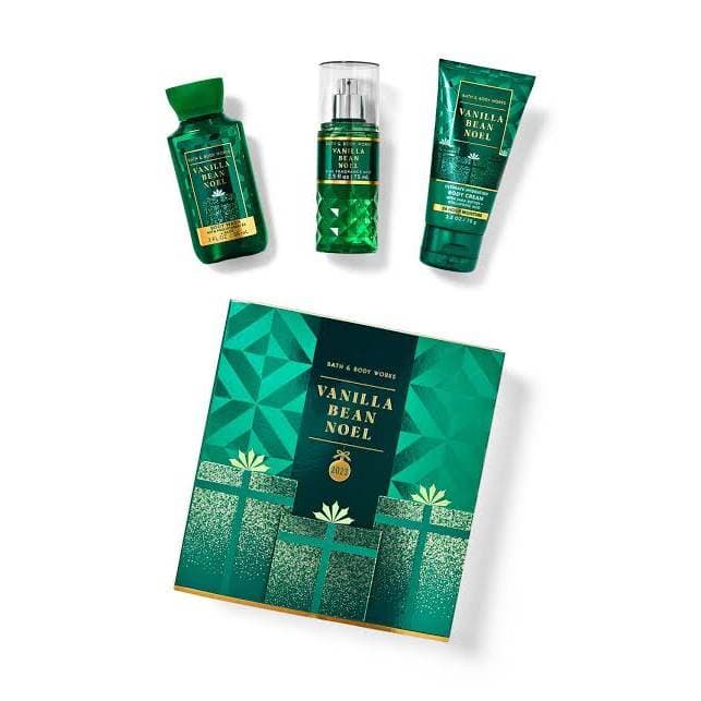 Kit Presente Vanilla Bean Noel Miniatura (3 itens) Bath & Body Works