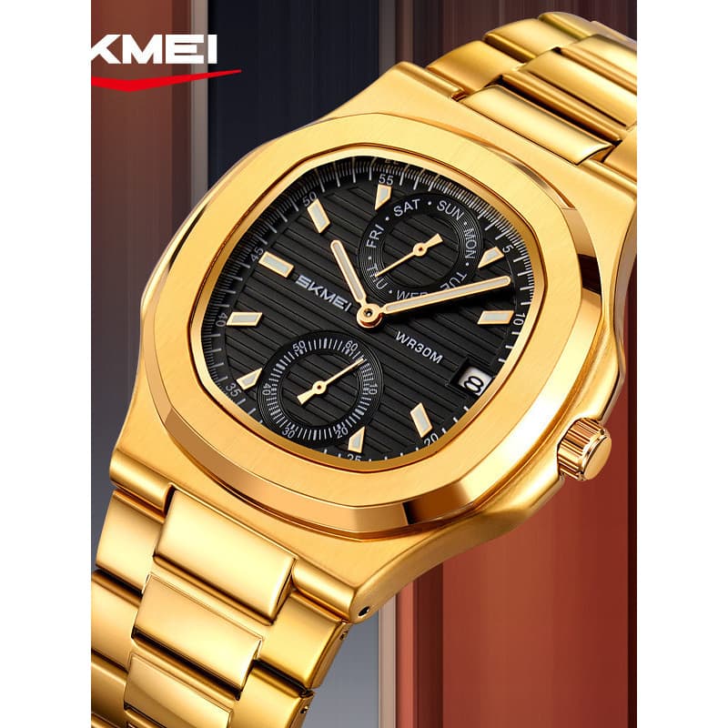 Moment Beauty Novo Estilo Relógio Masculino À Prova D 'Água Multifuncional Relógio de Quartzo Relógio Masculino de Negóc