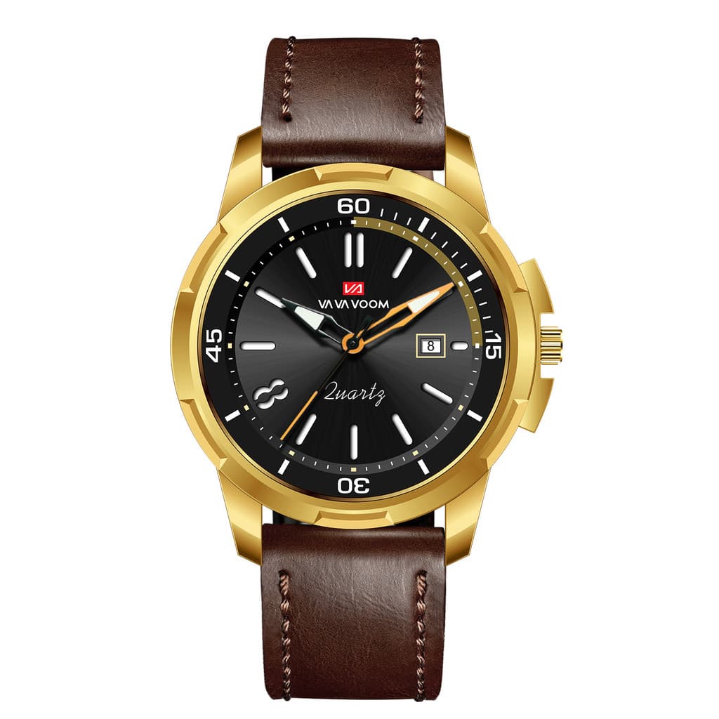 Novo estilo cinto masculino europeu americano negócios simples calendário quartzo à prova dwaterproof água relógio lumin