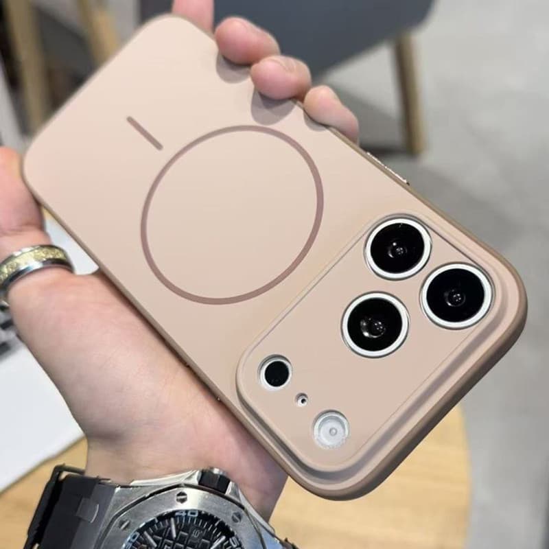 Ultra Fino Fosco Magnético Caso De Telefone Para iPhone 17 Pro Max Ar 16 16E 15 14 16 Plus Cor Sólida À Prova De Choque