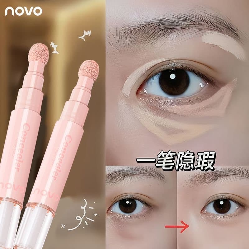 Novo adesivo corretivo creme capa manchas poderoso corretivo olheiras marcas de Acne rosto iluminando caneta corretivo