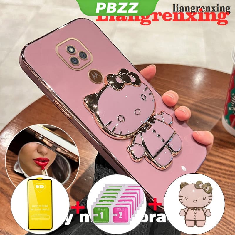 Capinha  Motorola E7 MOTO E7 PLUS POWER 2021 Capa Protetora De À Prova De Novo design Gato Suporte DDDMKTM01