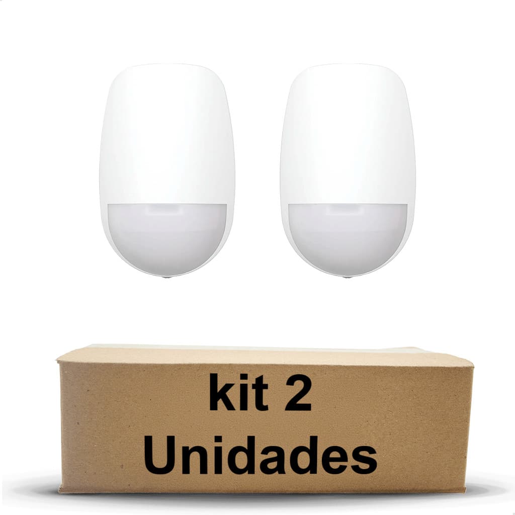 KIT C/2 Sensor de Movimento sem Fio Hikvision AX PRO PET 868MHz – DS-PDP15P-EG2-WE Alta Durabilidade
