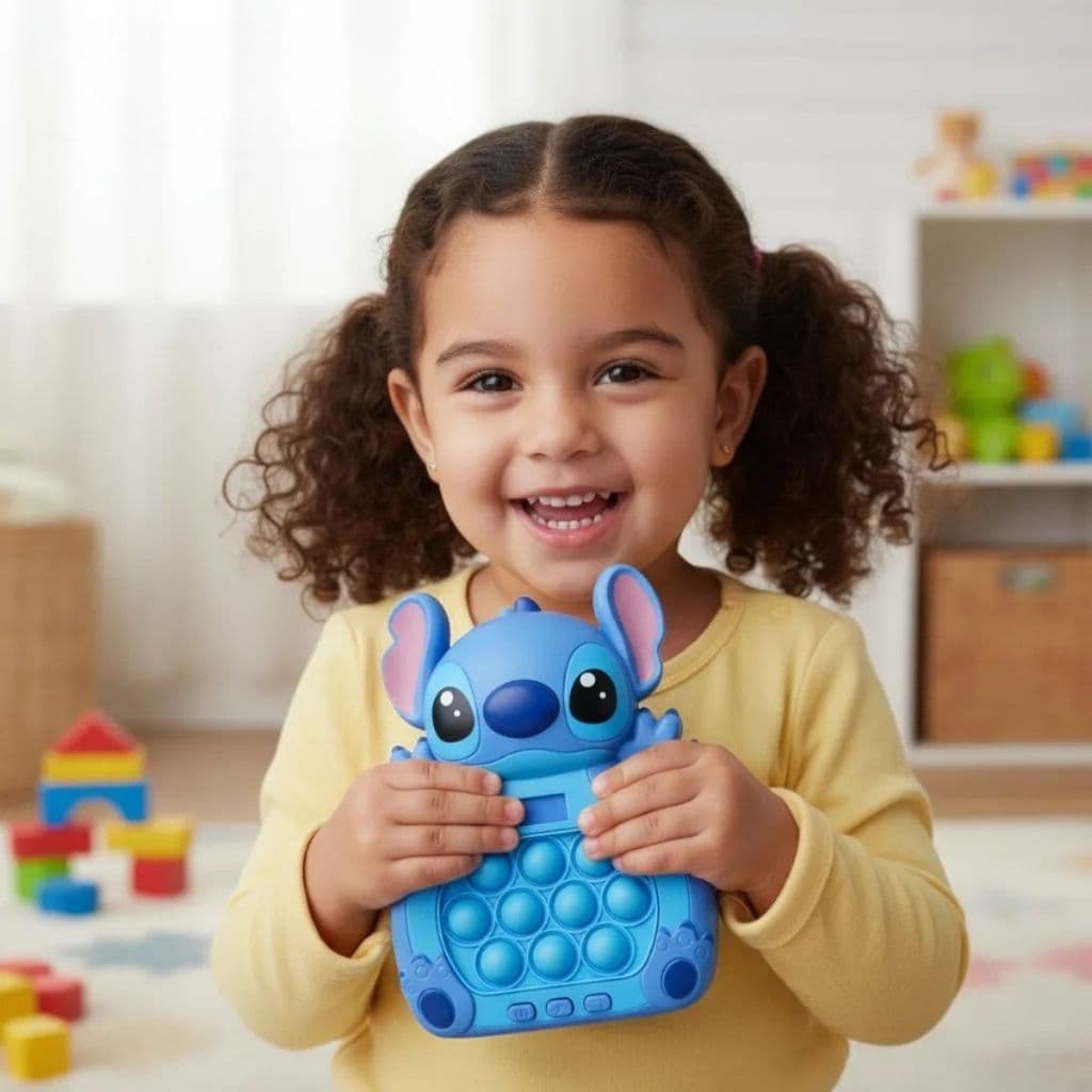 Jogo Stitch Brinquedo Infantil Educativo Pop It Para Criança Interativo Antiestresse Musica