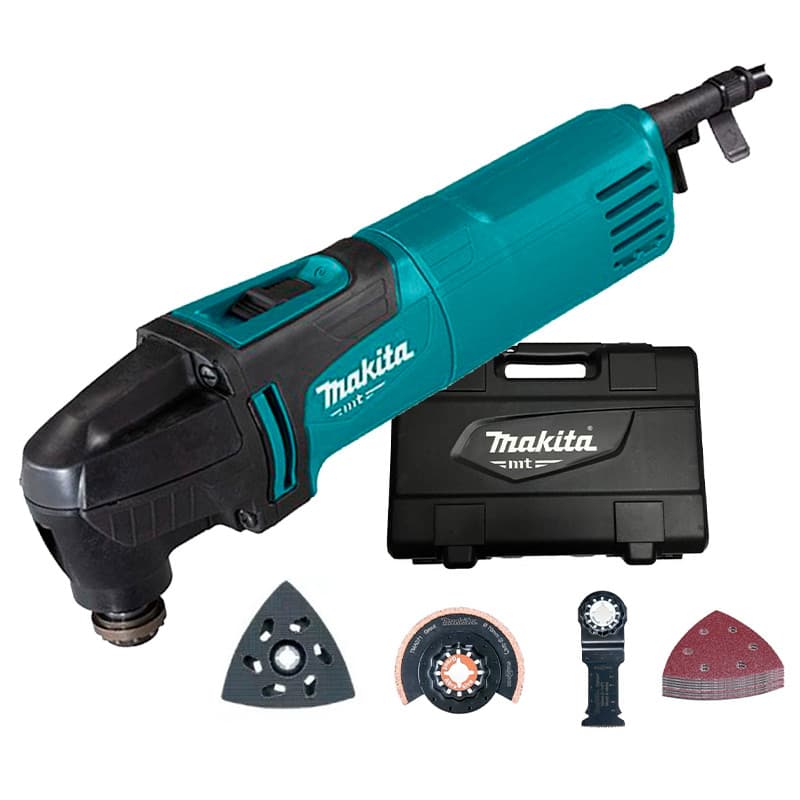 Multiferramenta Oscilante 200w Makita MT M9800BKX2 com Maleta e Acessorios (220v)