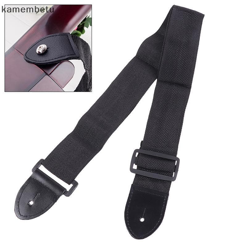 kam 68cm-124cm Correia De Guitarra Universal Cinto De Nylon Ajustável Com Couro ka