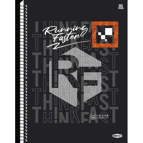 Caderno Universitario Capa Dura 10 Materias 160 Folhas Resistente Organizado