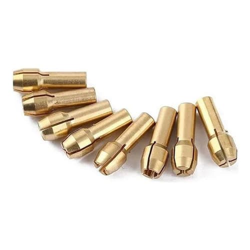 Kit Com 10 Pinças Para Micro Retifica 0,5mm A 3,2 Mm Charbs