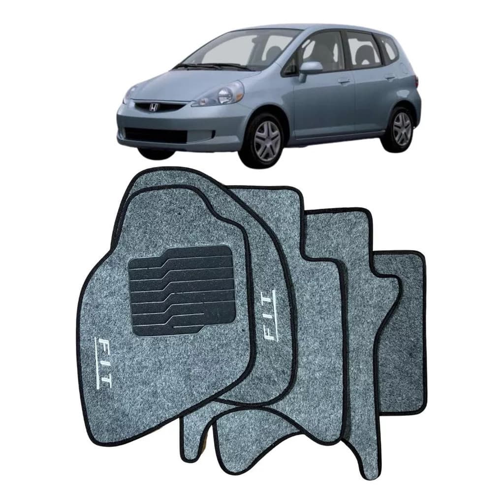 Jogo Tapetes Automotivo Carpete Honda Fit 2009 A 2014 5 Pçs