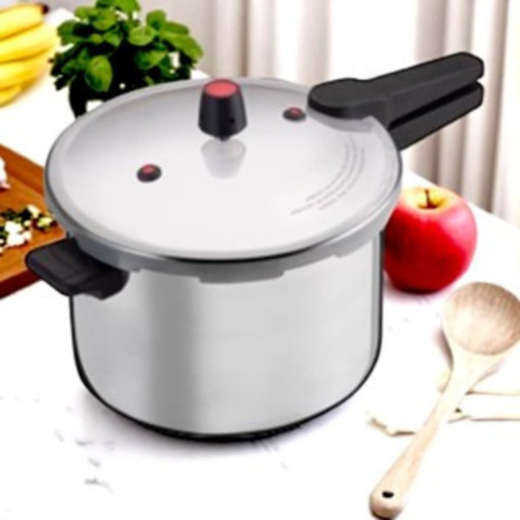 Panela Pressão 7 Litros Antiaderente Cozimento Rápido Válvula Tampa Trava Feijão Carne