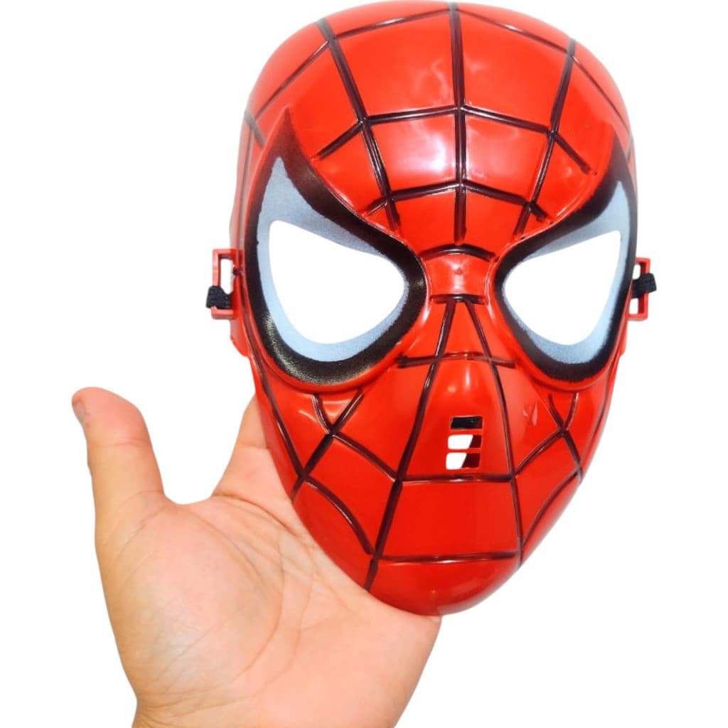 Mascara Homem Aranha Super Heroi Plastico Infantil Cosplay