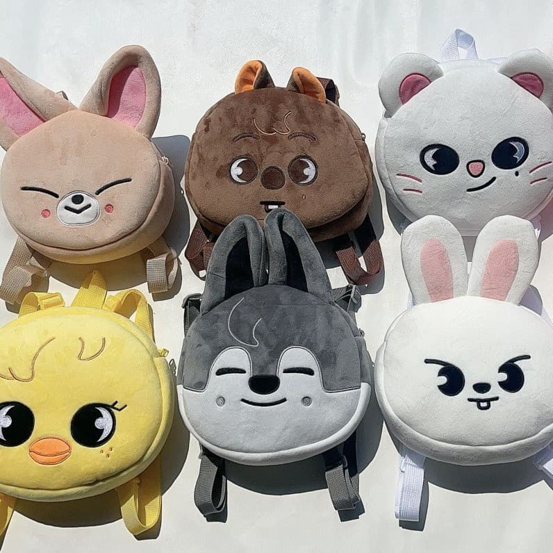Mochila Mini Kawaii do Ídolo de Kpop Stray Kids 2024 Skz Toy World Presentes Fofos