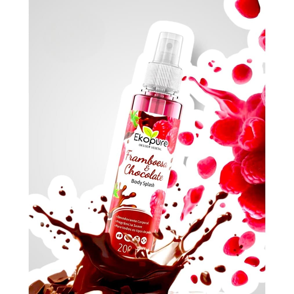 Body Splash Ekopure Framboesa e Chocolate 200 ml