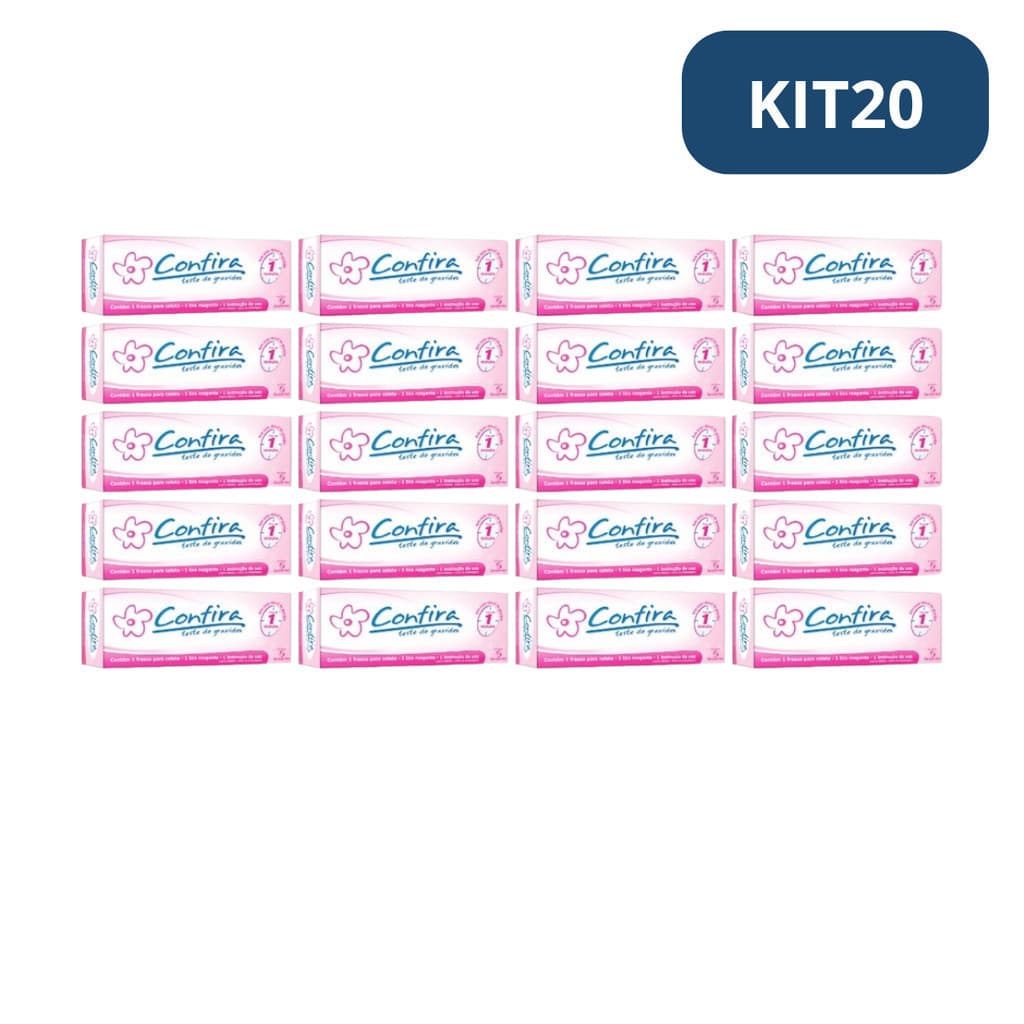 Teste De Gravidez Sanfarma - Kit com 20 Confira em tira (Resultado em 1 minuto)
